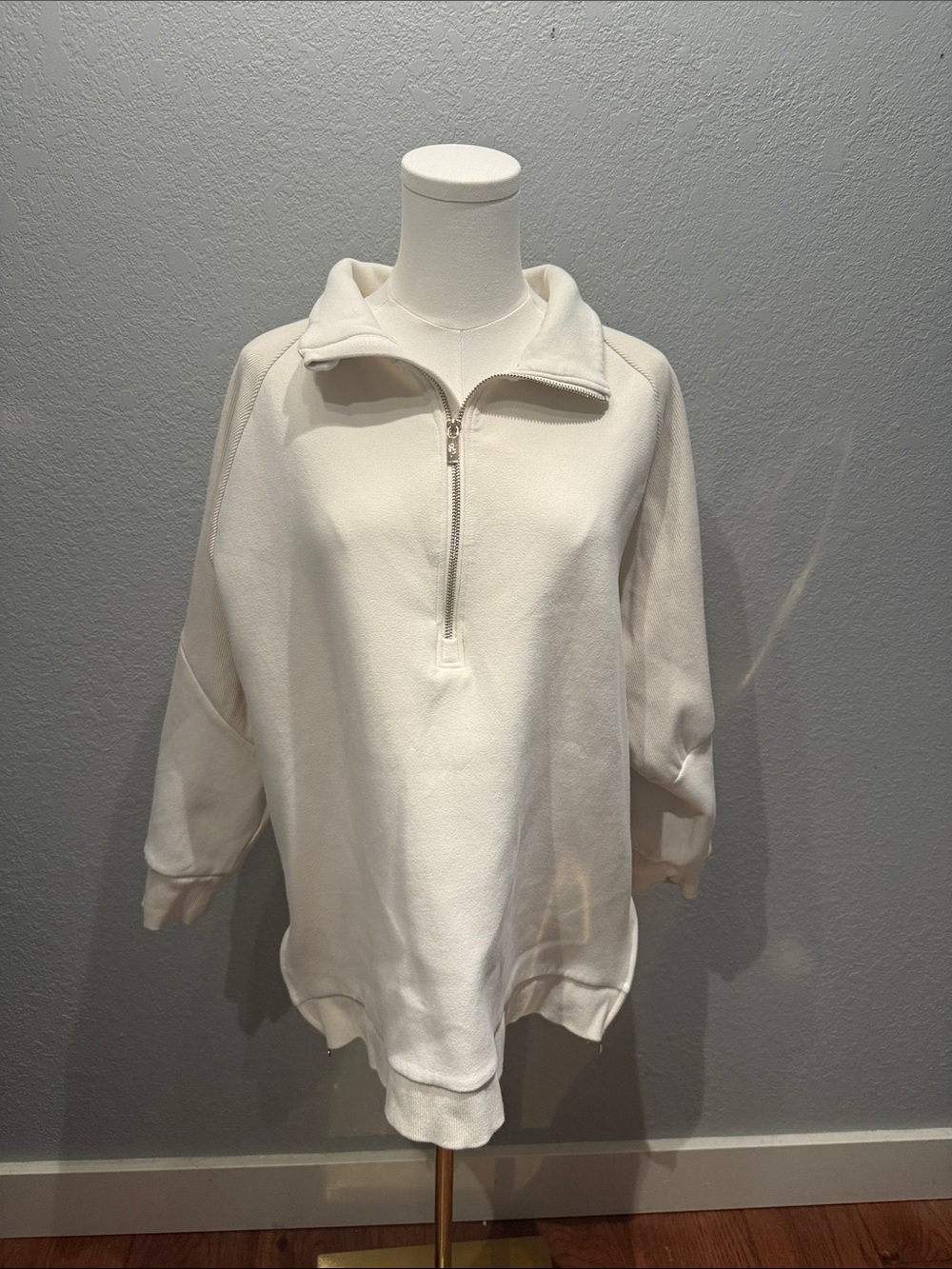 Salt Project Cream Half-Zip Women's Pullover Sweater